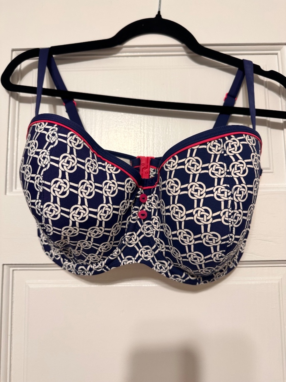 Cleo by Panache Lucille Bandeau Bikini Swim Top (CW0273) 34G/Sailors Knot - Picture 3 of 3